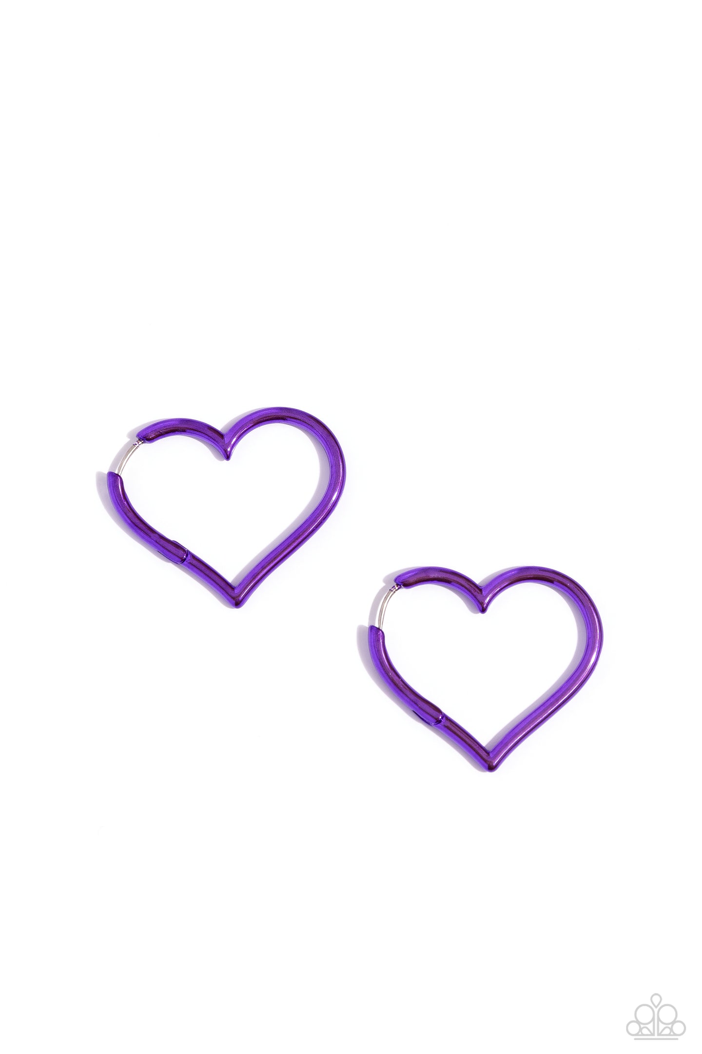 Loving Legend - Purple hoop earring D013