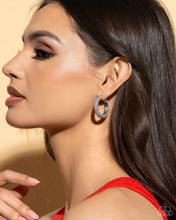 Load image into Gallery viewer, Glowing Praise - White hoop earring A040
