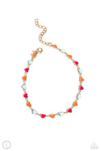 Load image into Gallery viewer, Dancing Delight - multi (pink) anklet E017
