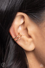 Load image into Gallery viewer, Metallic Moment - Gold ear cuff earring A067
