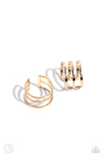 Load image into Gallery viewer, Metro Mashup - gold cuff earring B101
