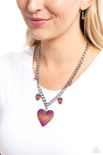 Load image into Gallery viewer, For the Most HEART - Pink necklace E013
