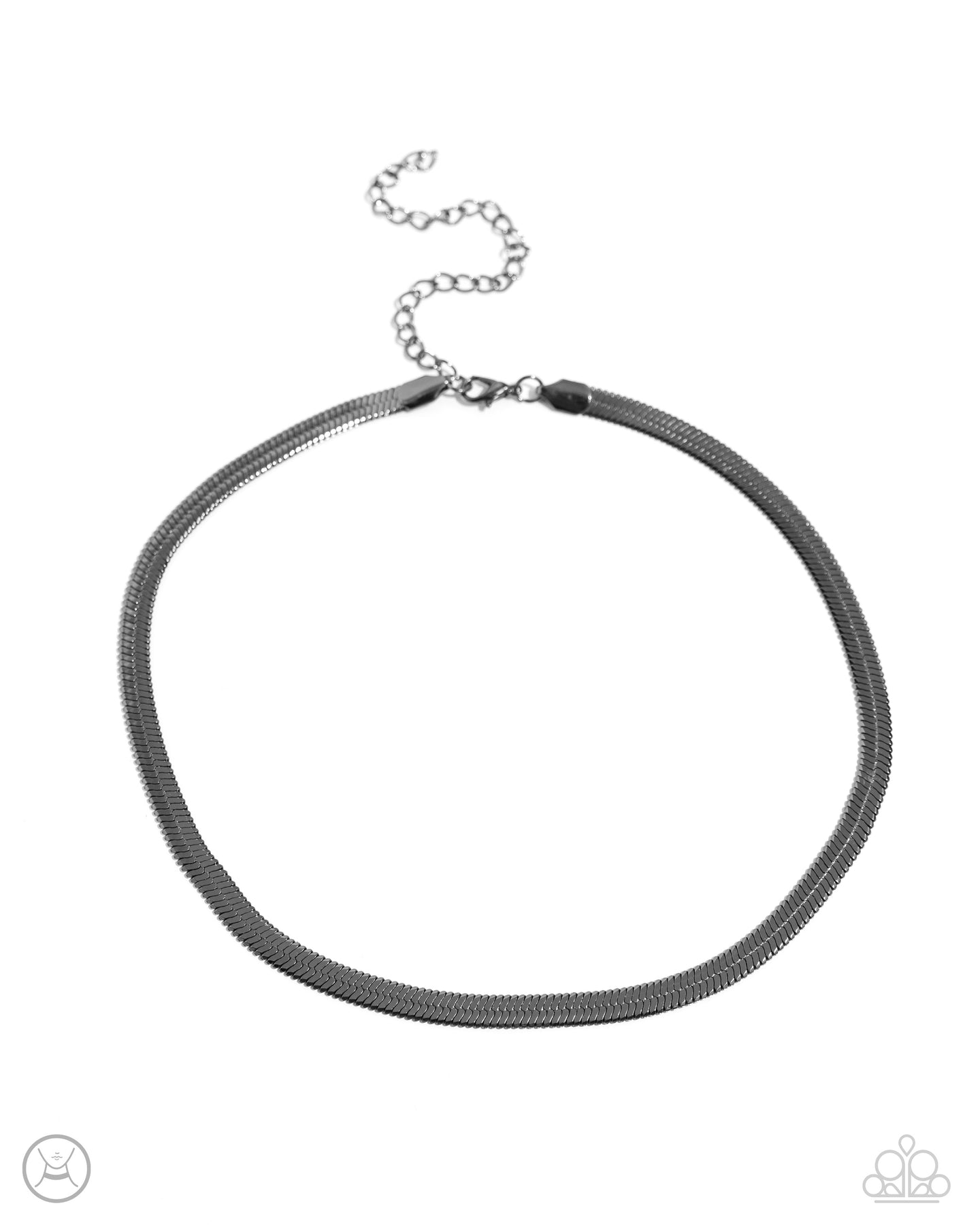 Musings Moment - Black choker necklace E016