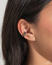 Load image into Gallery viewer, Barbell Beauty - Black ear cuff earring A053
