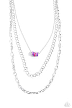 Load image into Gallery viewer, Colorful Cadet - Purple necklace E010
