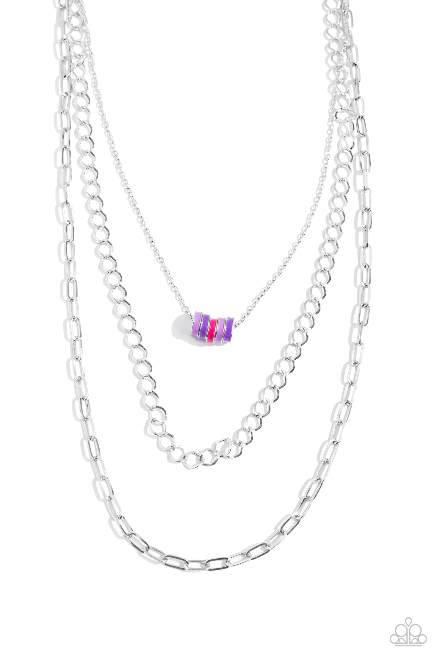 Colorful Cadet - Purple necklace E010