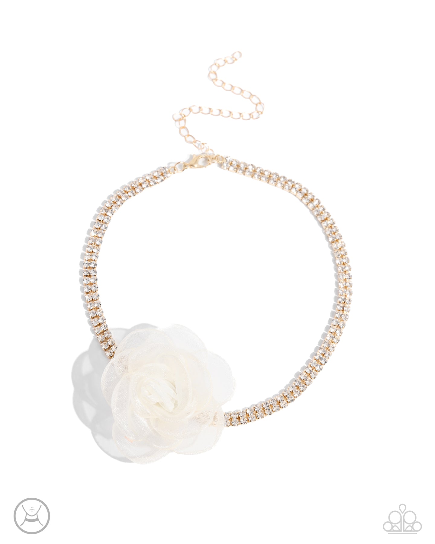 Rosy Range - Gold choker E008