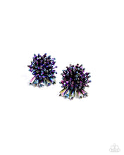 Load image into Gallery viewer, Streamlined Sass - Purple post earring E056
