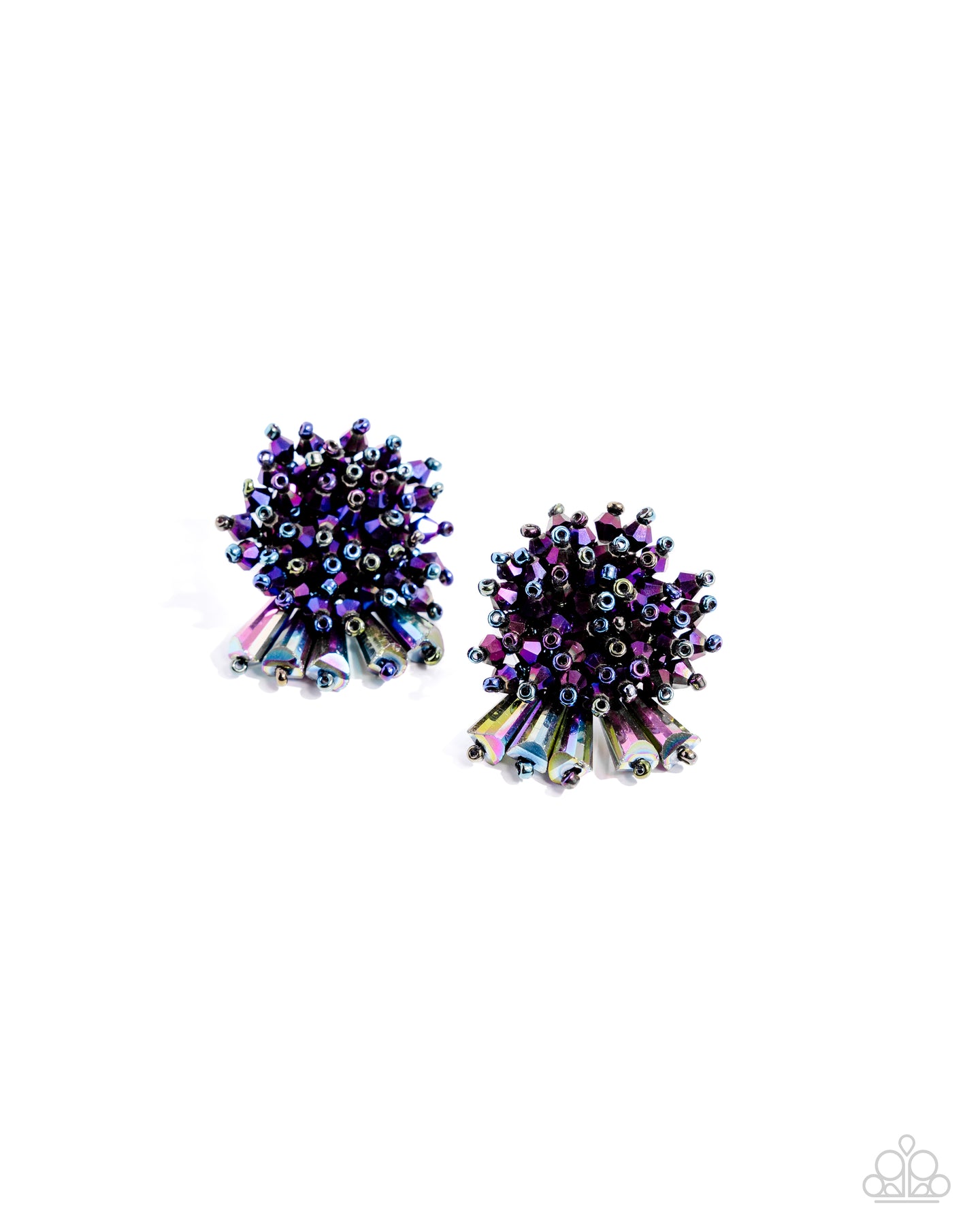 Streamlined Sass - Purple post earring A065