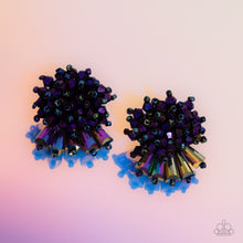 Load image into Gallery viewer, Streamlined Sass - Purple post earring E056
