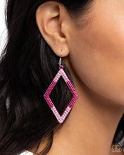 Load image into Gallery viewer, Eloquently Edgy - Pink earring C030
