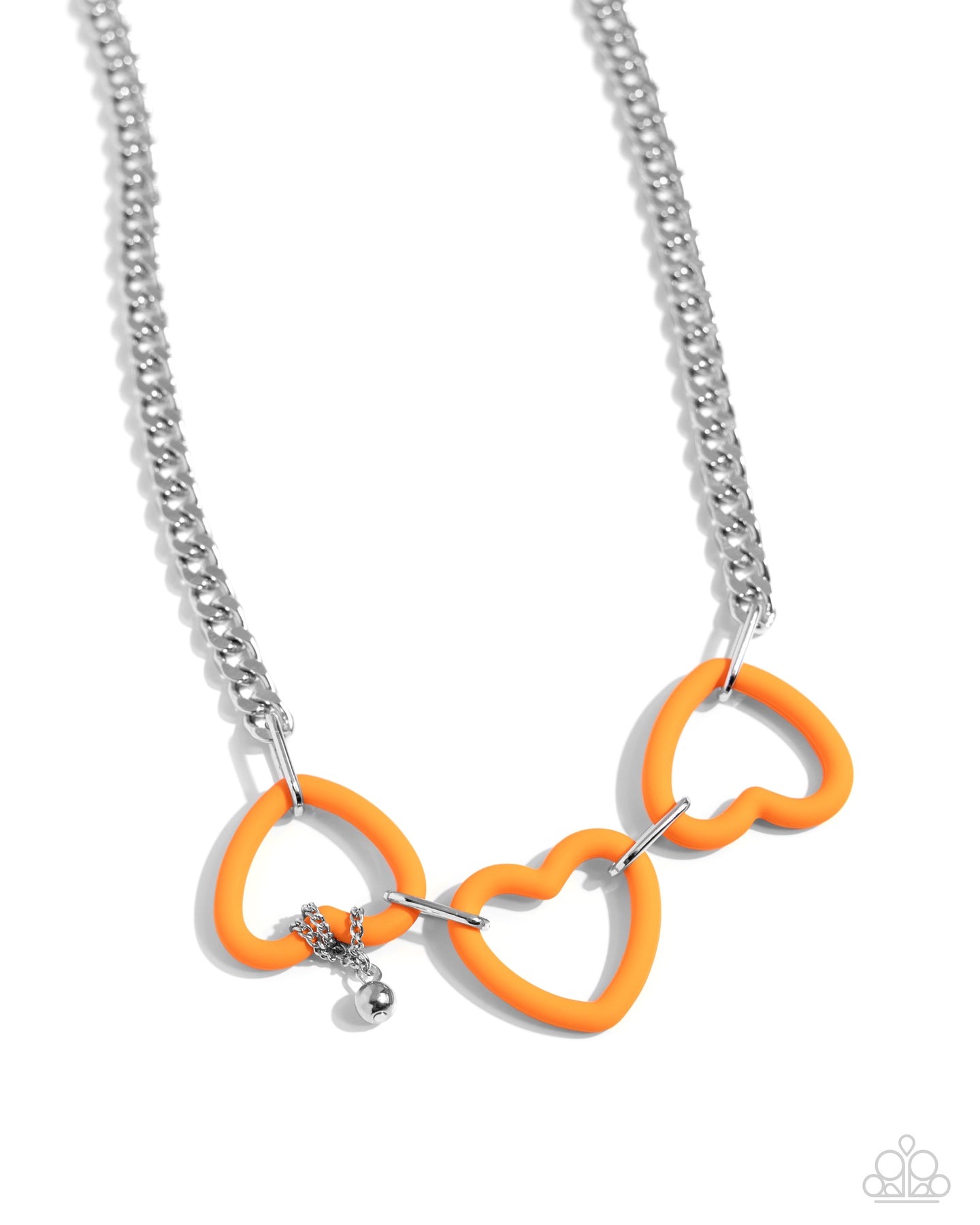 Heart Homage - Orange necklace D077