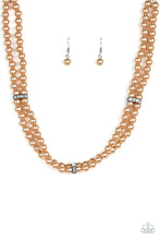 Load image into Gallery viewer, Put On Your Party Dress - Brown necklace 1562
