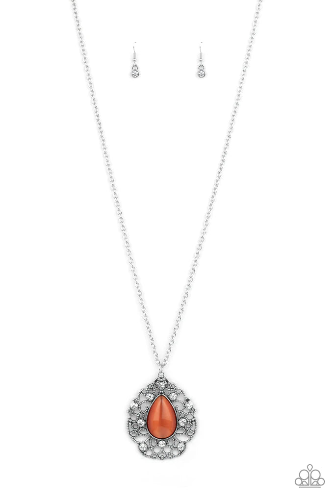 Bewitched Beam - Orange necklace D069