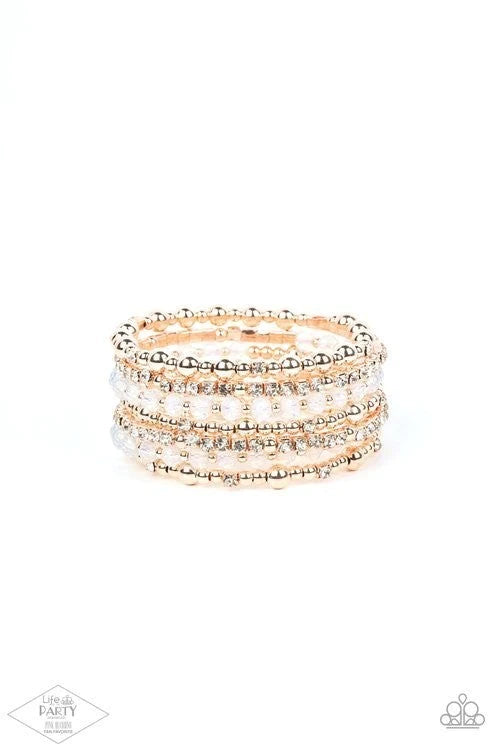 ICE Knowing You - Rose Gold coil bracelet B108