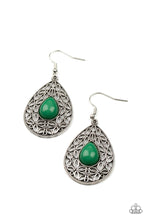 Load image into Gallery viewer, Fanciful Droplets - Green Earrings A075
