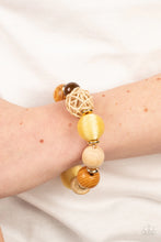 Load image into Gallery viewer, Happily Homespun - Yellow bracelet B119
