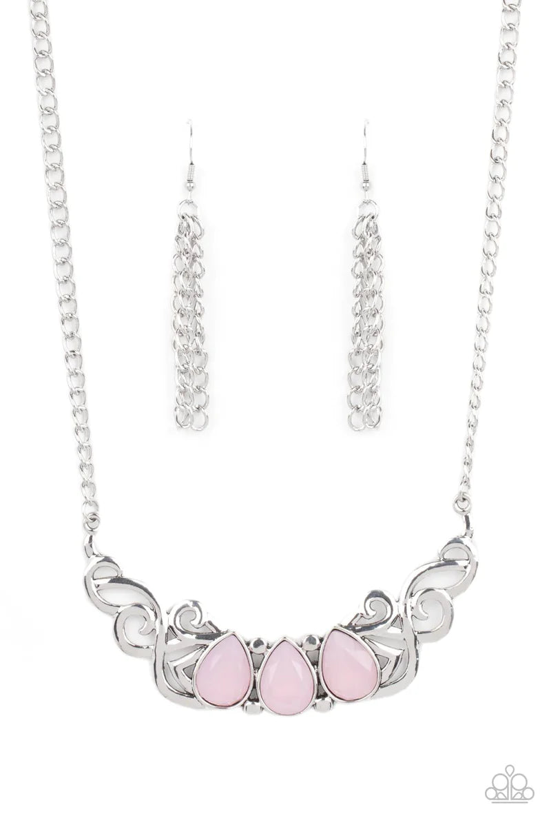 Heavenly Happenstance - Pink necklace B100