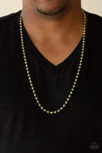 Load image into Gallery viewer, Mardi Gras Madness - Brass urban necklace B125
