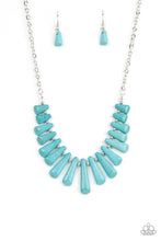 Load image into Gallery viewer, Mojave Empress- Blue necklace B121
