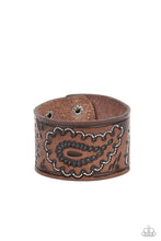 Load image into Gallery viewer, Paisley Pioneer - Blue Snap bracelet C027
