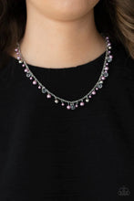 Load image into Gallery viewer, Pearl Essence - Purple necklace B104
