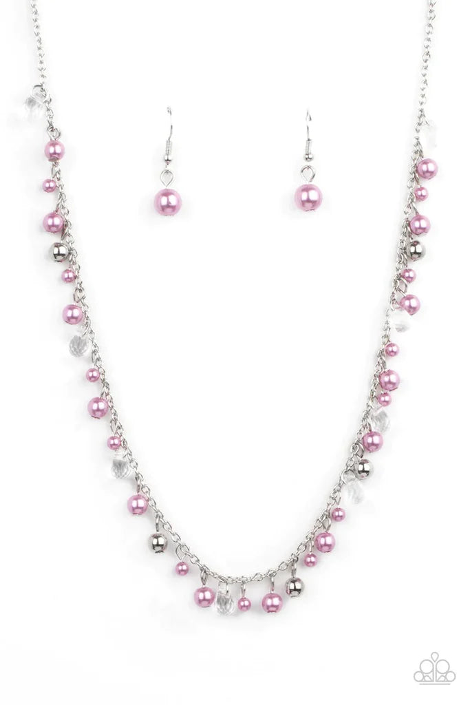 Pearl Essence - Purple necklace B104