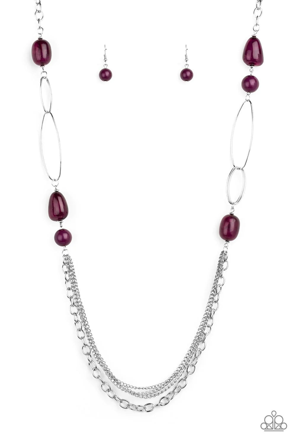 Pleasant Promenade - Purple necklace B105