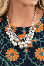 Load image into Gallery viewer, Powerhouse Pose - white Necklace C021
