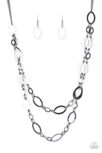 Load image into Gallery viewer, The OVAL-achiever - Black necklace B128
