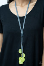 Load image into Gallery viewer, Tidal Tassels - Green necklace B109
