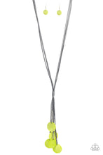 Load image into Gallery viewer, Tidal Tassels - Green necklace B109
