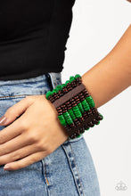 Load image into Gallery viewer, Vacay Vogue - Green bracelet B126
