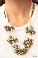 Load image into Gallery viewer, Yacht Catch - Green Necklace B094
