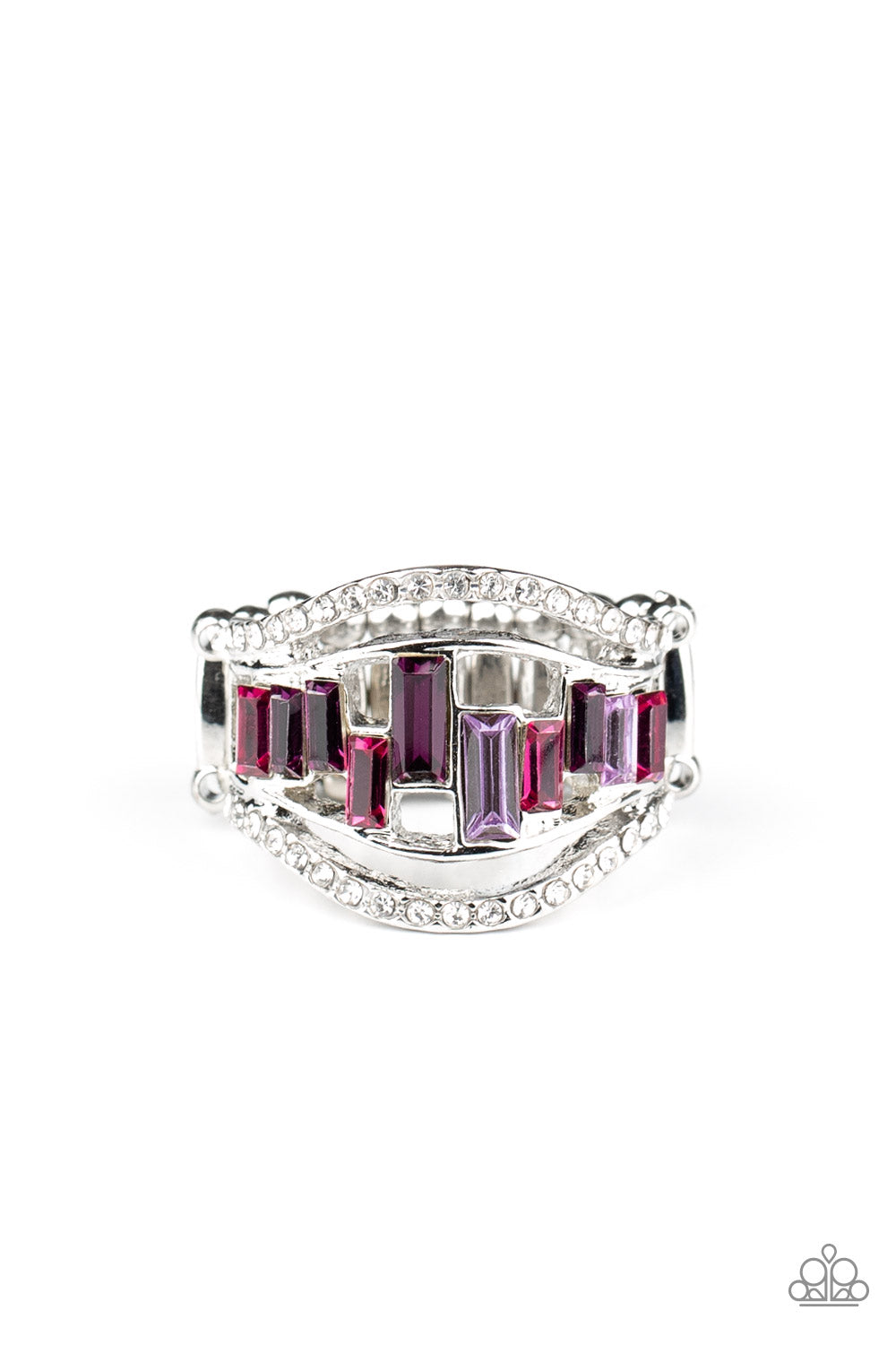 Treasure Chest Charm - Purple ring 958