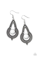 Load image into Gallery viewer, Zoomin Zumba - White earring 532
