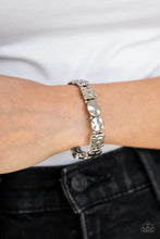 Load image into Gallery viewer, Hammered Harmony - Silver Bracelet B107
