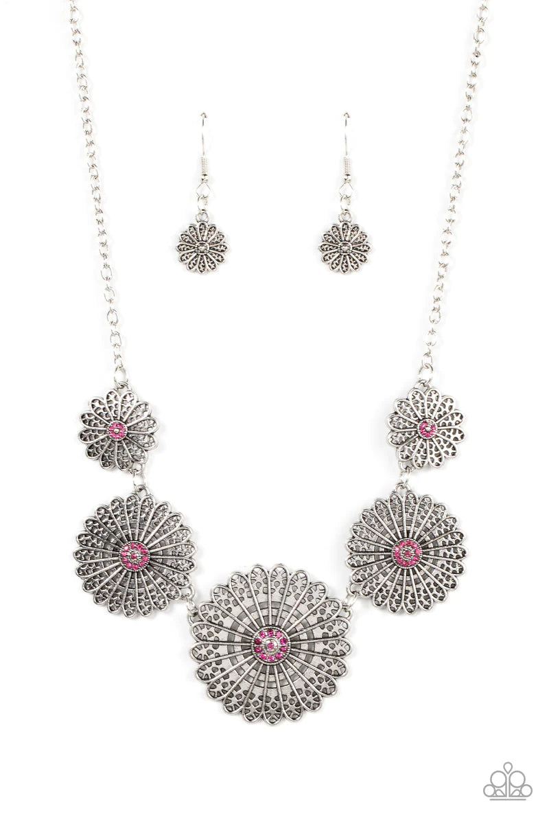 Marigold Meadows - Pink necklace B126