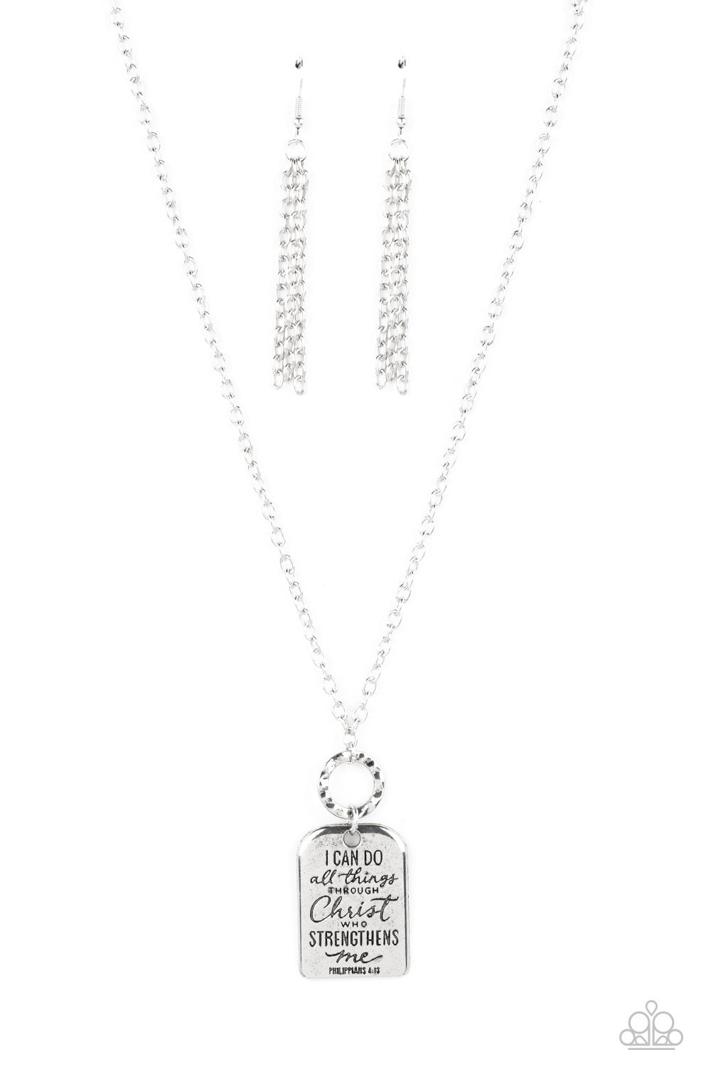 Persevering Philippians - Silver necklace D009