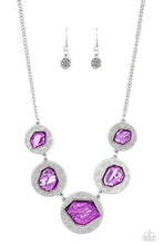 Load image into Gallery viewer, Raw Charisma - Purple necklace B126

