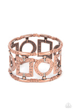 Load image into Gallery viewer, Framed and Fabulous - Copper bracelet C029

