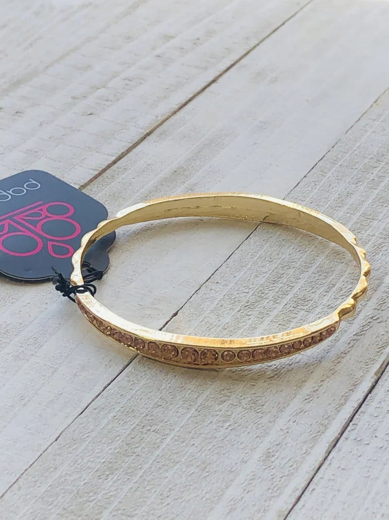 Just Sparkle and Wave - gold bracelet 853