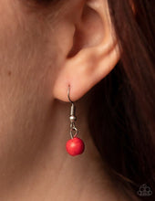 Load image into Gallery viewer, Daisy Dotted Deserts - Red necklace C013
